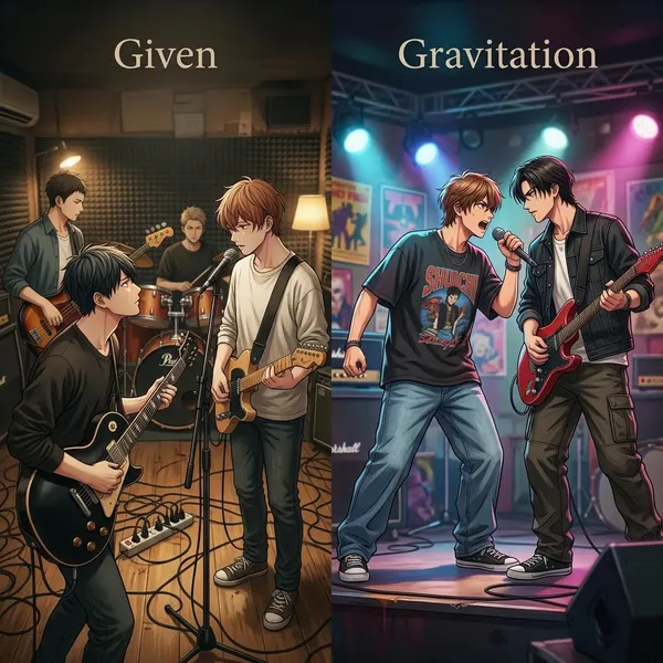 bl anime about a band